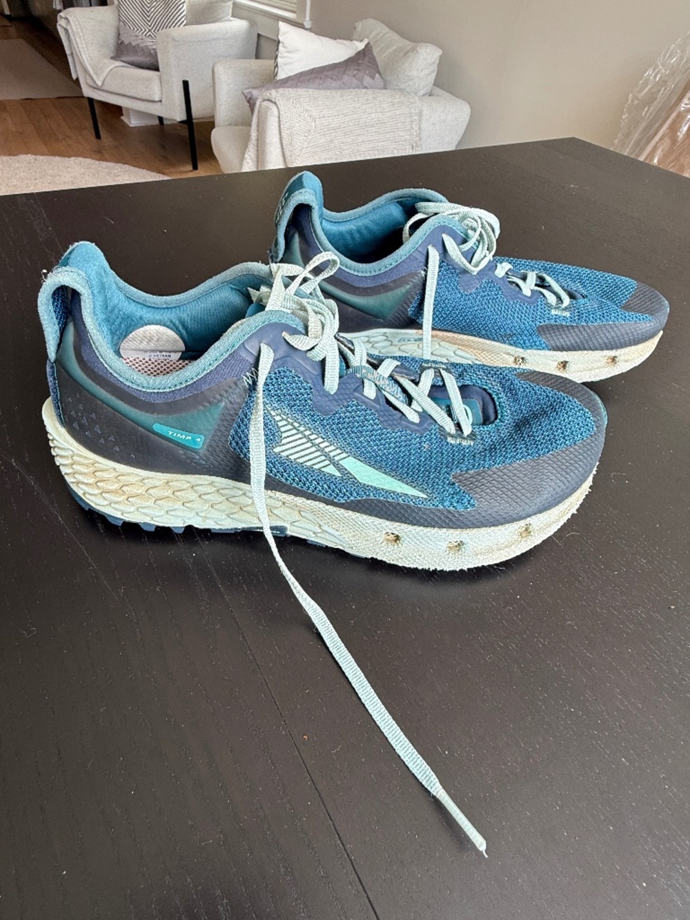 Altra Timp 4 Trail Running Hiking Shoes Blue Teal Women’s 9.5-10 Approx
